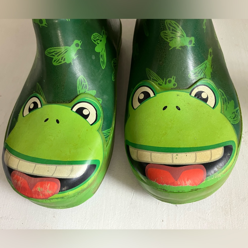 Kids FROG RAIN BOOTS 9/10